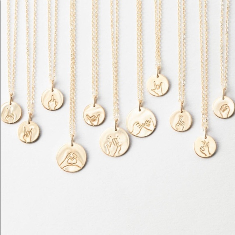 “Okie Dokie” Hand Sign Cute Pendant Charm Necklace - Picture 9 of 16